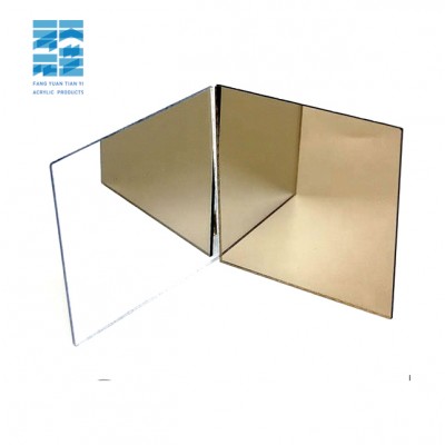 High Quality High Reflective Gold Acrylic Mirror Sheet